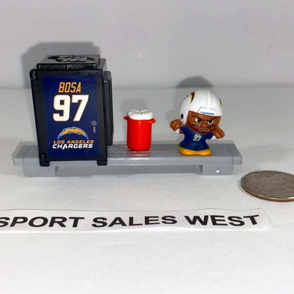 2024 Los Angeles Chargers Teenymate (Series 12 ) with Locker, bench & Cooler!